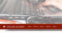 Desktop Screenshot of collegeallergy.com