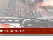Tablet Screenshot of collegeallergy.com